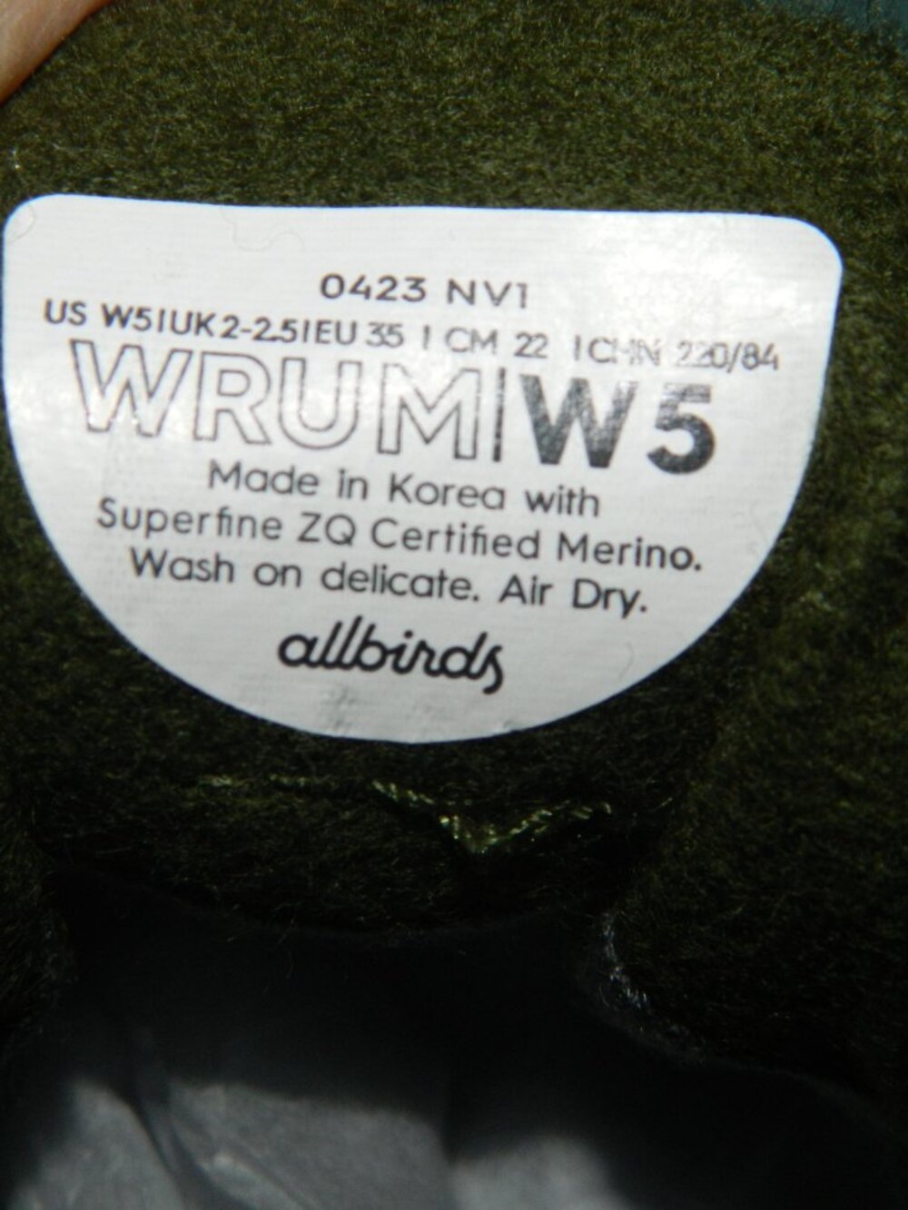 Allbirds Wool Runner Up Mizzles Shoes Womens Sz 5 - Picture 7 of 7